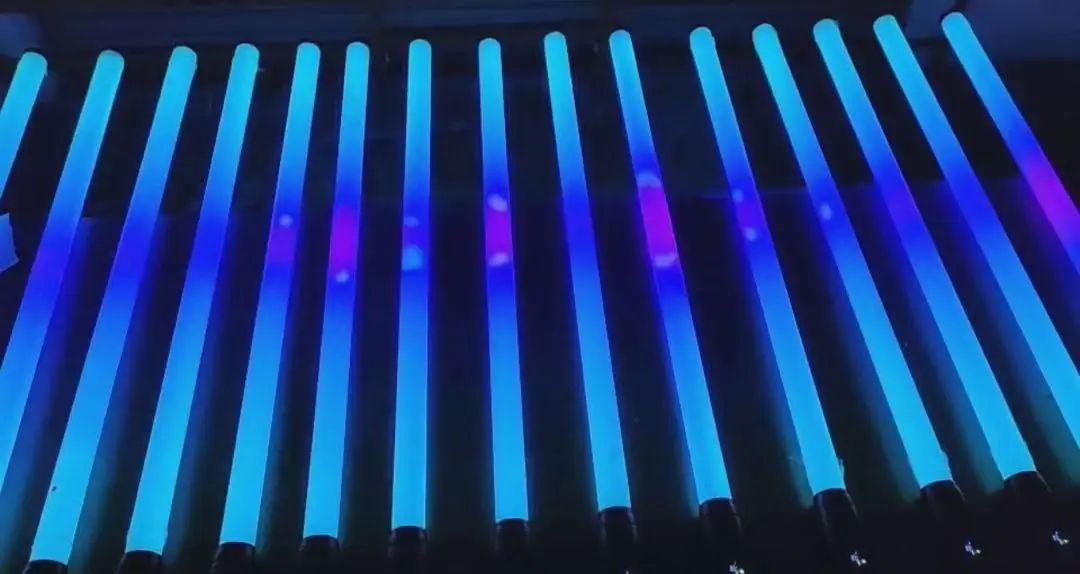 360 Degree Lighting Tube Lights UV Colors Dmx Led Pixel Tube Light For Building Uplight Decoration