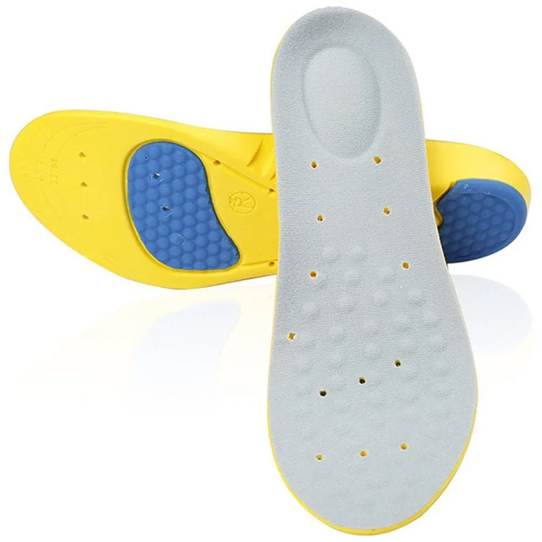 Best Italian Gel Silicone Insole With Central Red Drain Wrap Heel Pad Arch Supports Sports Comfort Insoles For Retail