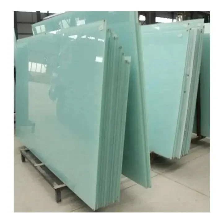 6mm 8mm 10mm 12mm Thick Frosted Acid Etched Glass Chemical Sandblasting Tempered Glass For Interior Bathroom Shower