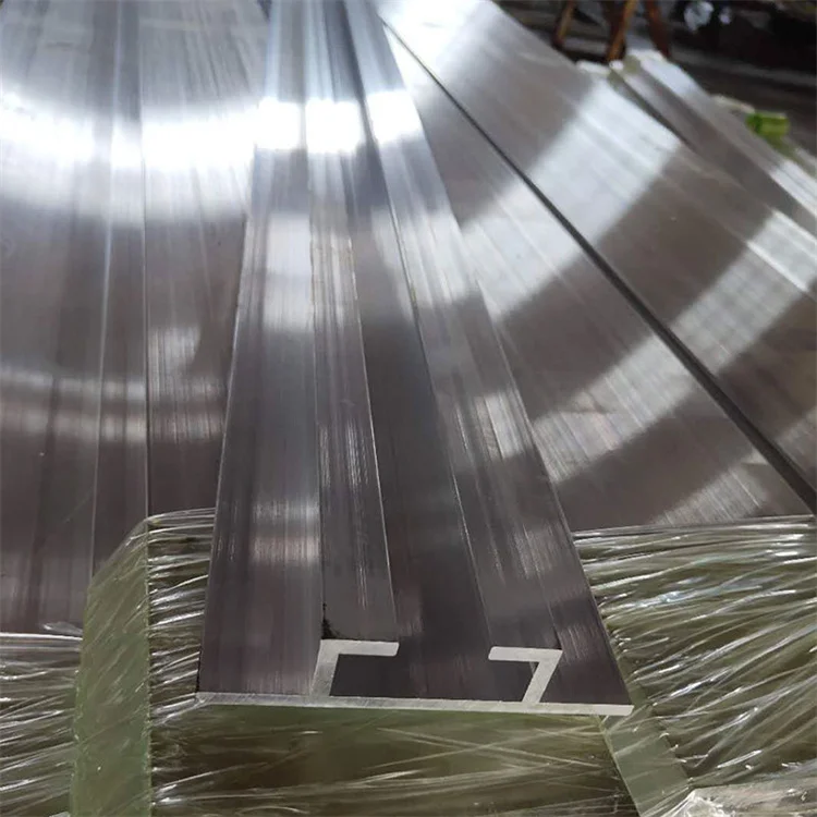 Aluminum Factory customized Brushed Nickel U-Channel for shower Room profile