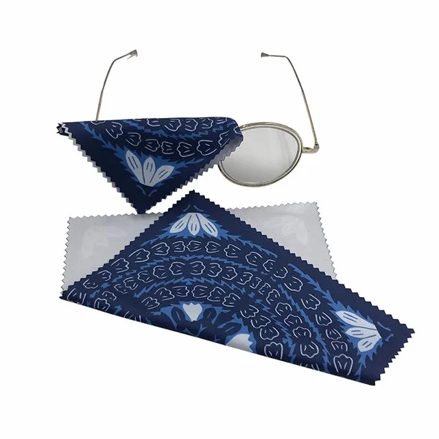 New design wholesale Special custom Custom Logo Printed Microfiber Glasses Sunglasses Eyeglasses Cleaning Cloth