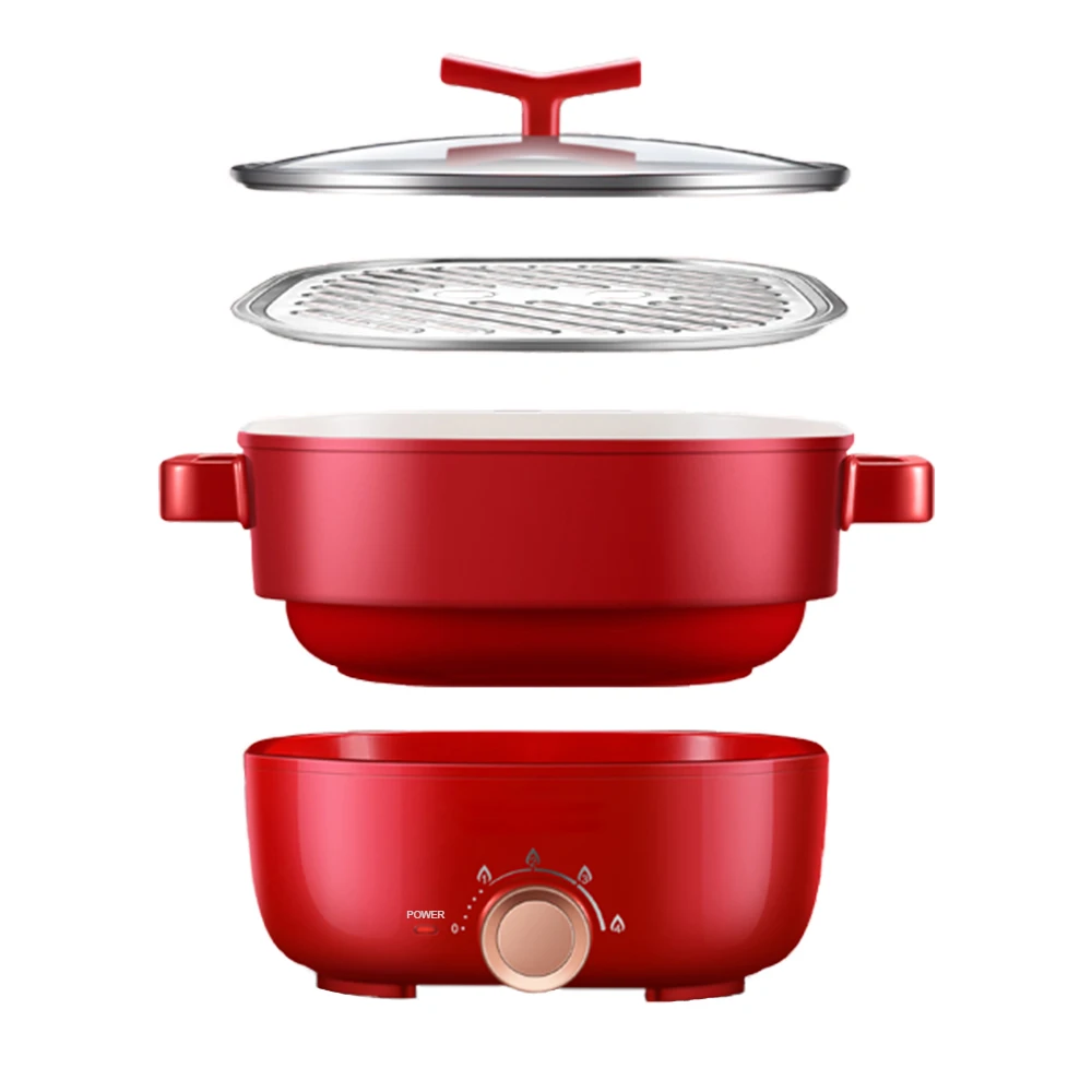 Easy To Clean Split Design Cooking Pot 3L Home Use Kitchen Electric Hot Pot