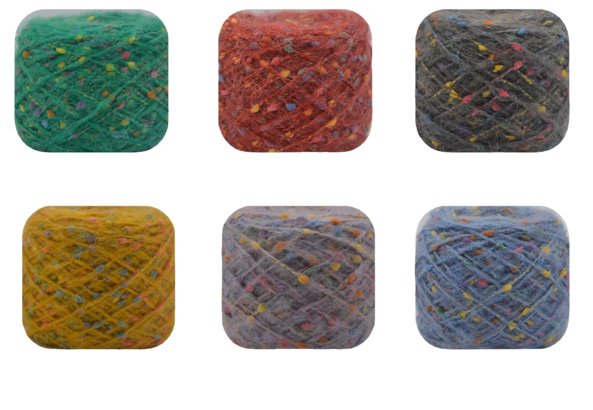 200g Recycled Full Star Mohair Yarn High Tenacity Anti-Static Flame Retardant Knitting Sewing Weaving Hand Knitting Embroidery