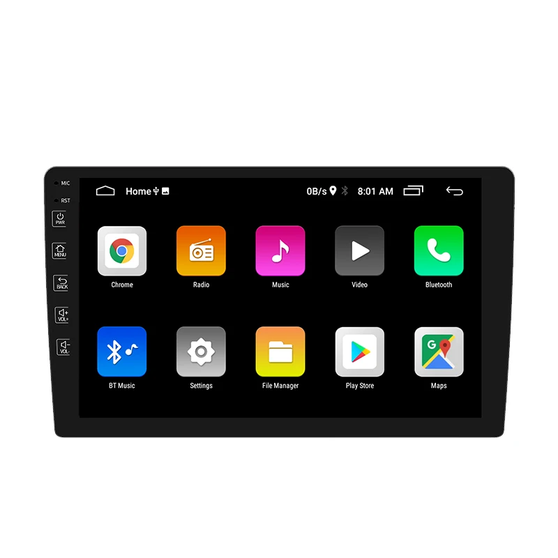  9 дюймов 10 Большой сенсорный экран Android Авто Радио Dvd плеер с GPS Wi-Fi опорная
