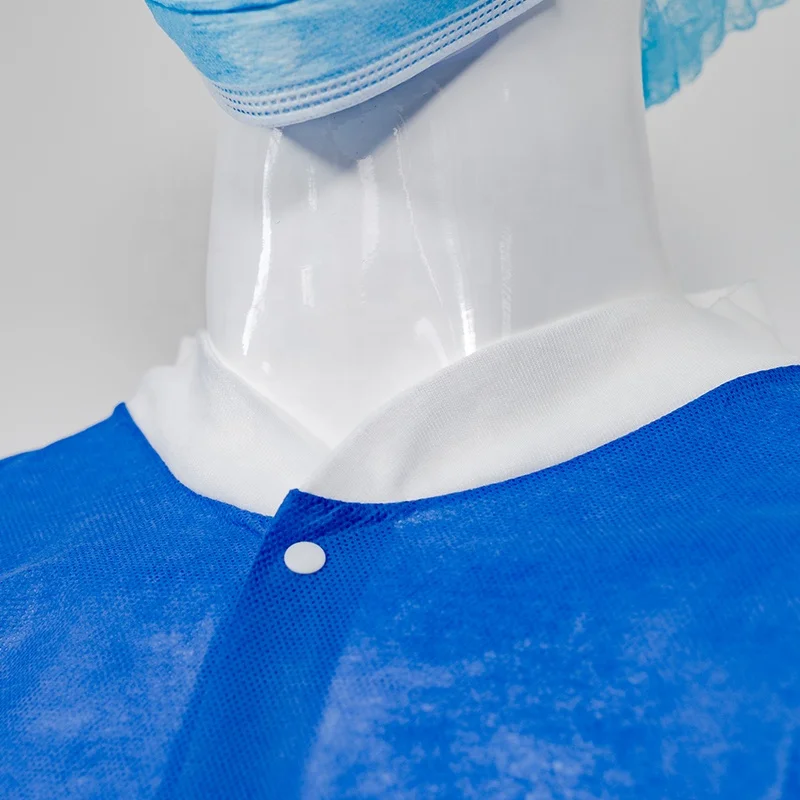 Non Woven Disposable Colored Visitor Hospital Uniform Lab Coat