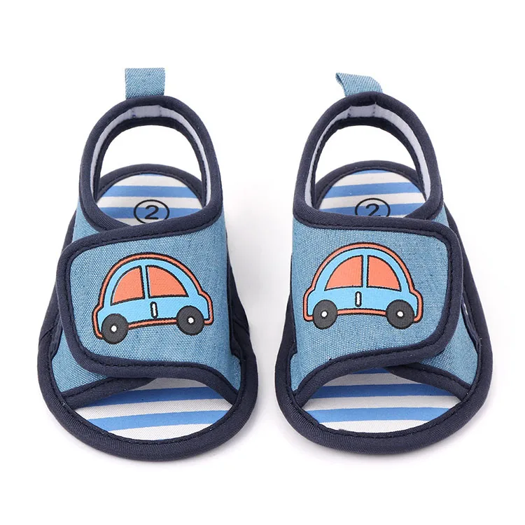 Wholesale cute custom printed shoes newborn baby flat shoes