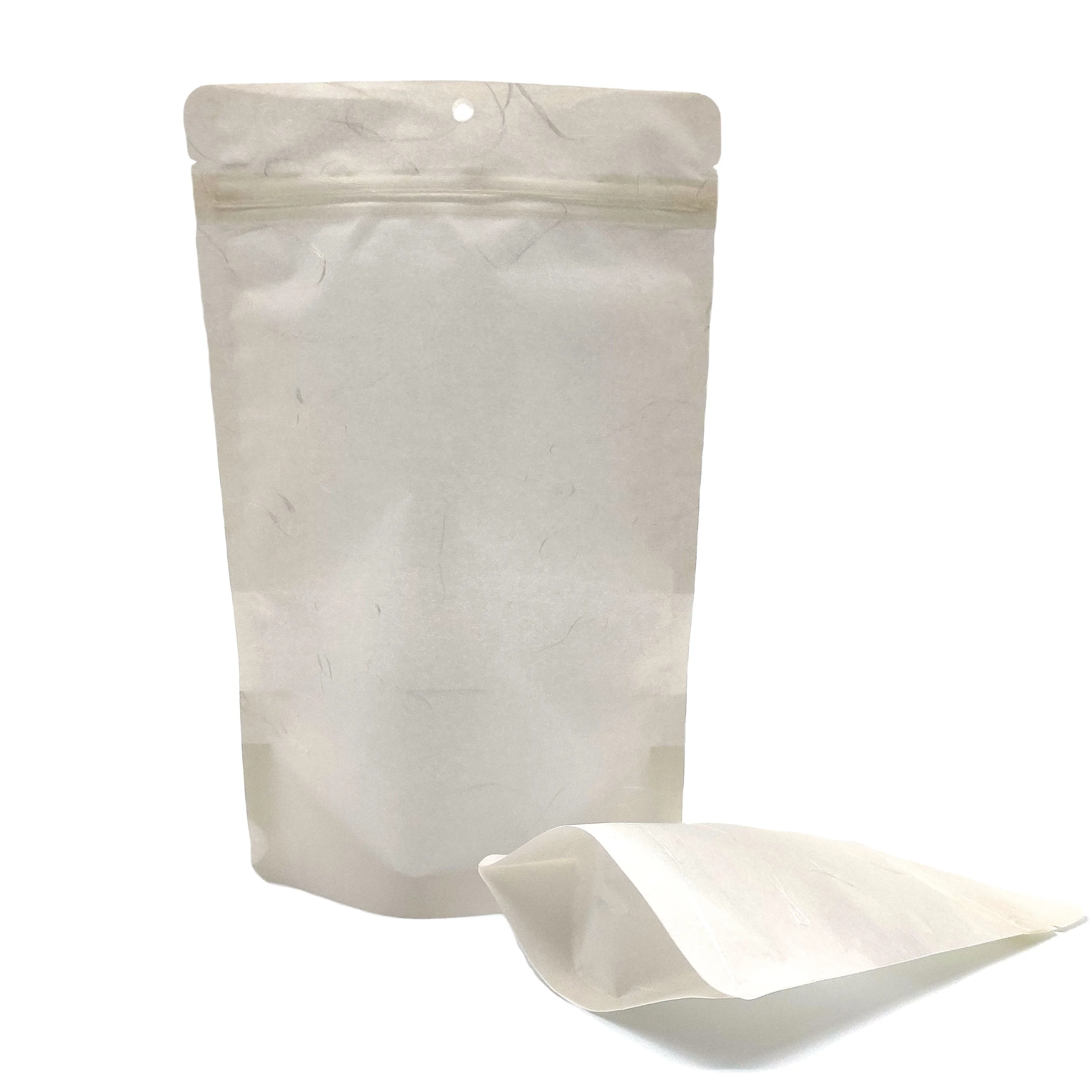 Custom Printed Kraft Compostable Packaging Bags With Zipper Food Stand Up Pouches Tea Bag Packaging