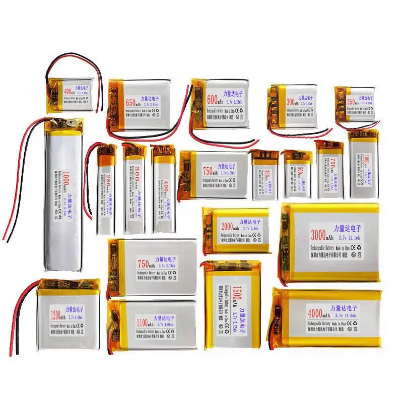Customized OEM 1800mah 1200mah 850mah 500mah rechargeable 103450 li ion li-ion Lithium polymer 3.7v 2200mah lipo battery