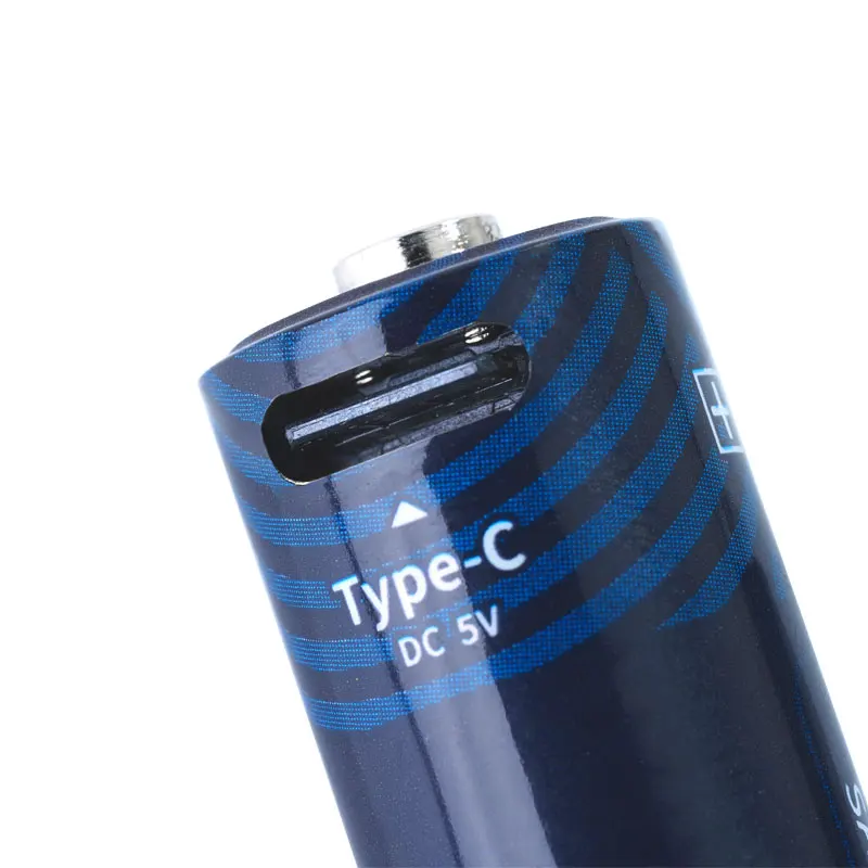 High quality 4pack 1.5v rechargeable aa battery 1.6v aa rechargeable battery with usb type c cable