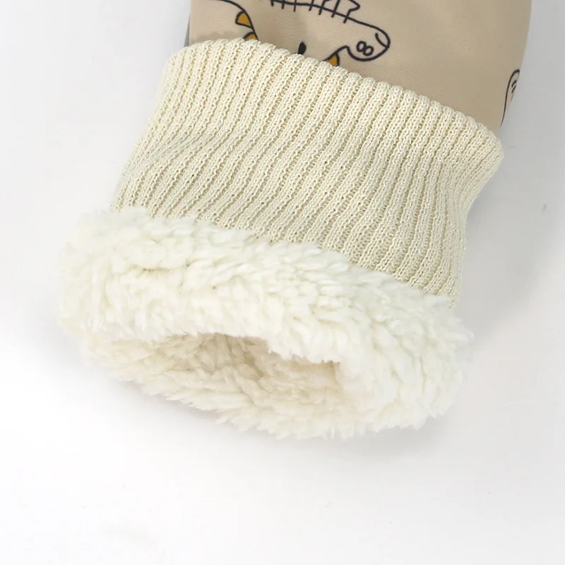 Lined Fleece Waterproof Quick Drying Ski Gloves Winter Warm Mittens Outdoor Sports Gloves For Toddlers Kids
