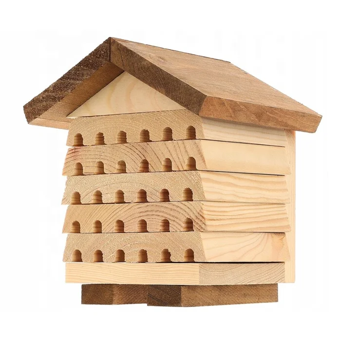 Wooden bee house