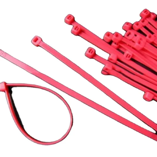 China supplier nylon 66 pa 66 material plastic nylon cable tie supplier cable clamp strap wraps