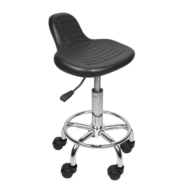 Lab Antistatic Chair Stool Pu Leather Metal Laboratory Esd Chair