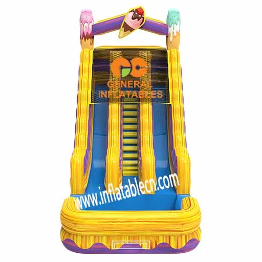 Ice cream dual lane slide for sale