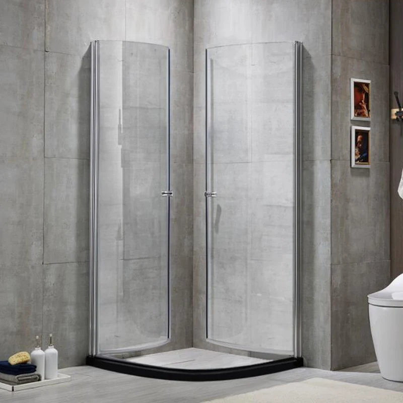 New product durable top quality shower enclosure white printing Glass Sliding Door customizable Bathroom