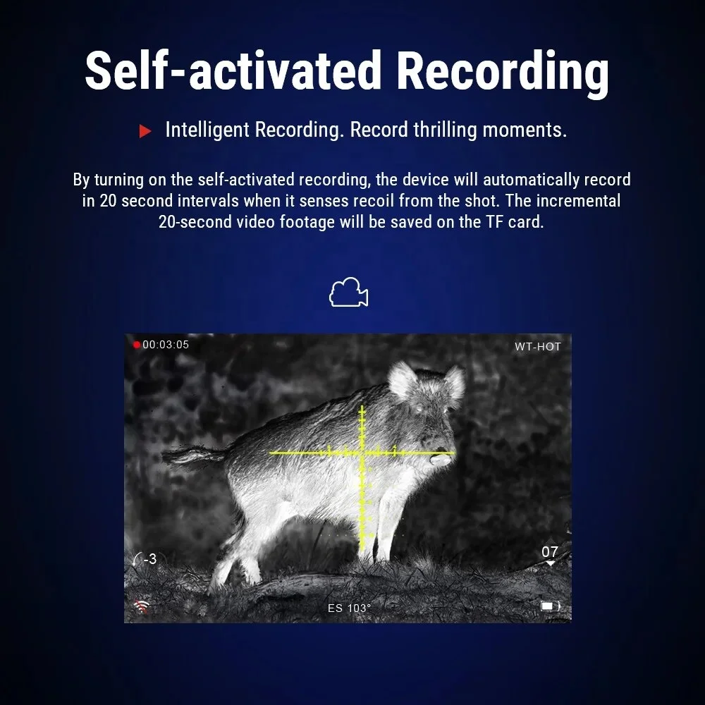 Lrf Meter Night Heat Vision Camera Monocle Optical Sight Thermal Imager For Hunting With Rangefinder