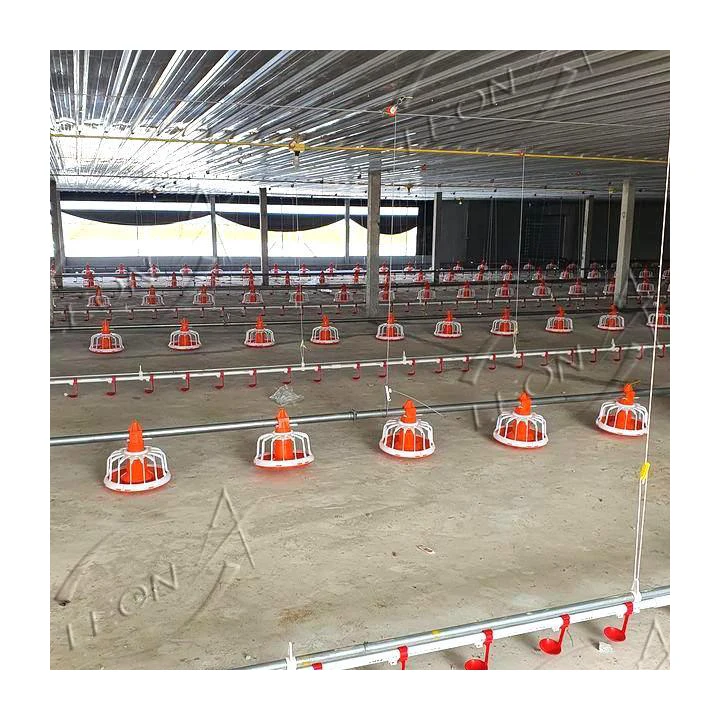Automatic Poultry Broiler Chicken Animal Plastic Waterer Feeders Pan And Drinking Drinker System for Poultry Broiler Farm
