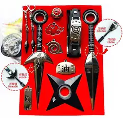Anime peripheral Ninja toy weapon props set kunai alloy metal