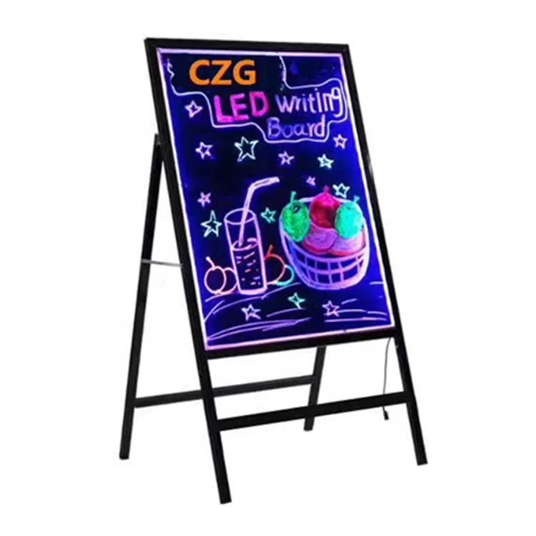 LED plug-in fluorescent electronic message flashing acrylic led writing board