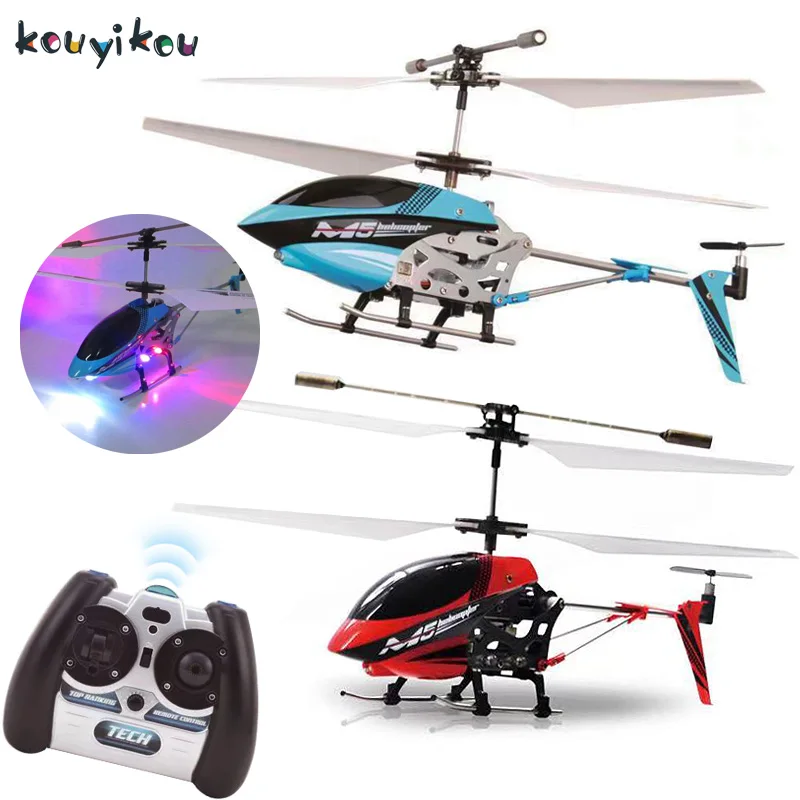 KYK 2.4Ghz 3.5 Channels Metal M87H Remote Control Flying Helicopter Aircraft Toy RC Helicopter With Lighting