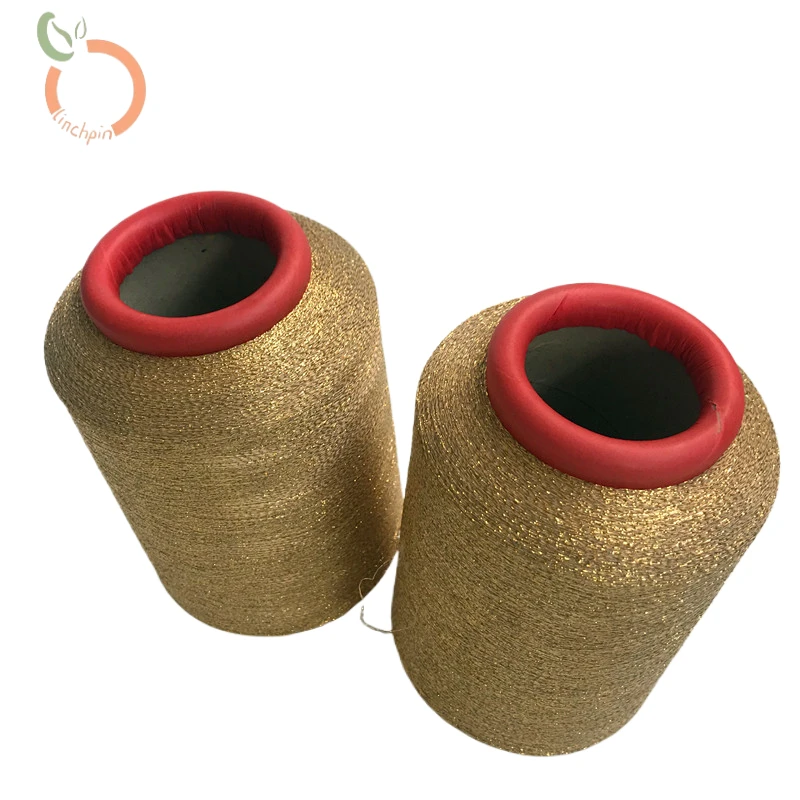 Dyeable polyamide glass fiber covered polyamide fiber double cover metallic thread
