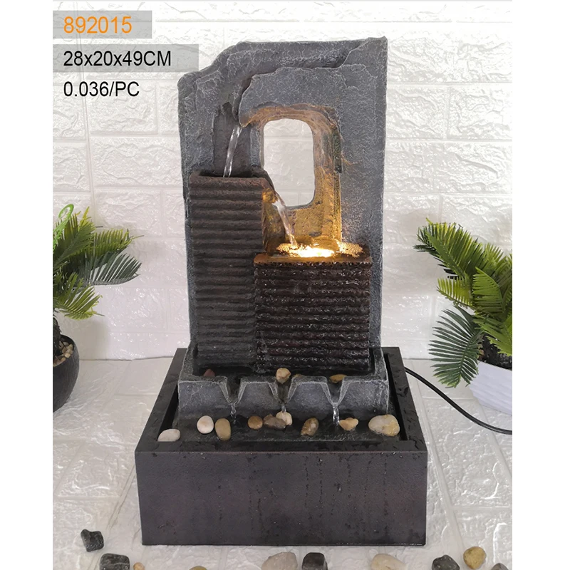 
Hand Made 2020 Resin Pot Garden Resin Crafts Fountains Indoor Art Water Fountains 