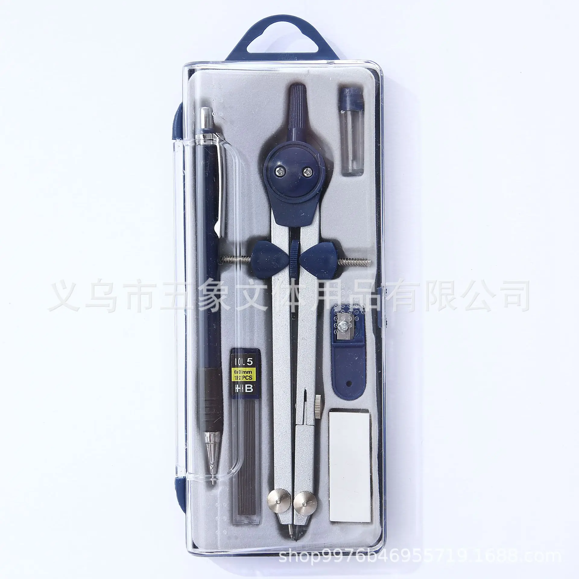 Лидер продаж школьный геометрический комплект с компасом набор математики канцелярских принадлежностей из цинкового сплава для