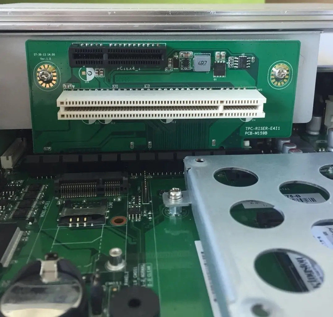 Industrial fanless single board PCIe Nuc Mini PC X86 Computer i3 4 Lan