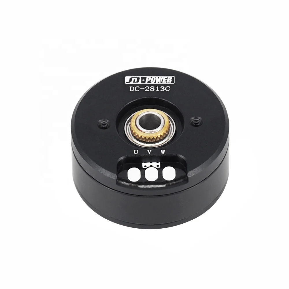 High quality JD-power DC-2813C flat dc hollow shaft gimbal brushless 12v 24v motor for FPV drone camera stabilizer power tool