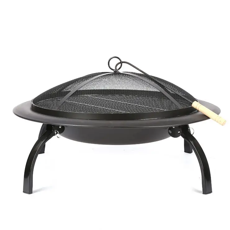 Outdoor folding small cast iron 26 inch Charcoal BBQ Fire pit bowl for barbecue