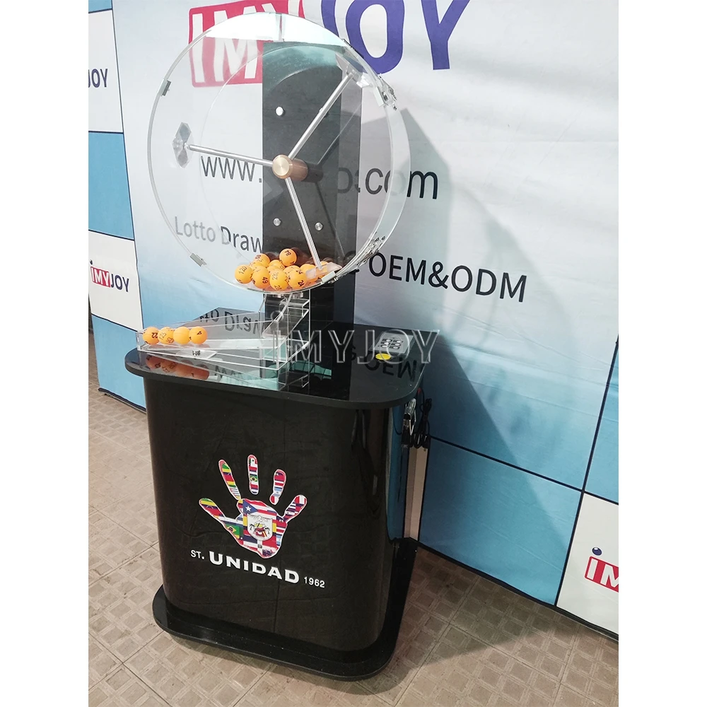Lucky lotto ping pong ball sweepstakes online lottery accesorys drawing glcks lotterie machine 300 balls