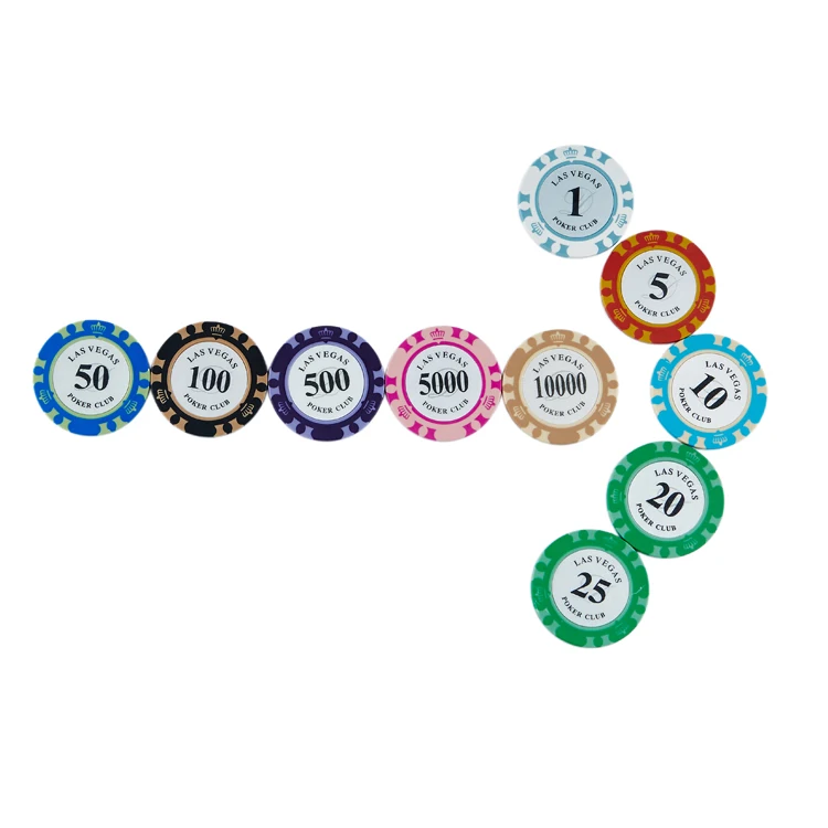 Clay poker chip token jetton