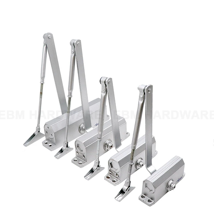 Adjustable speed hydraulic door closer heavy duty Aluminum automatic door closer 65-85KG door closer