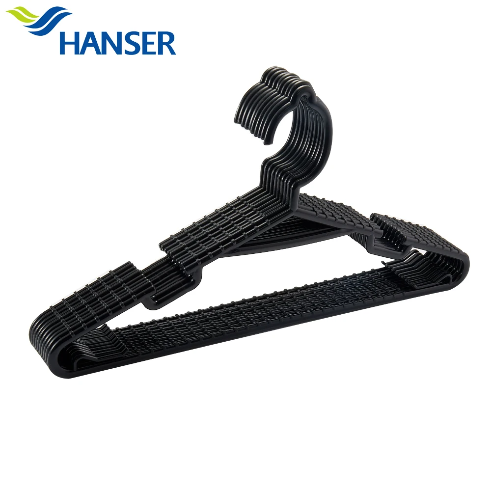 Hanser дешевые скользящие пластиковые вешалки для