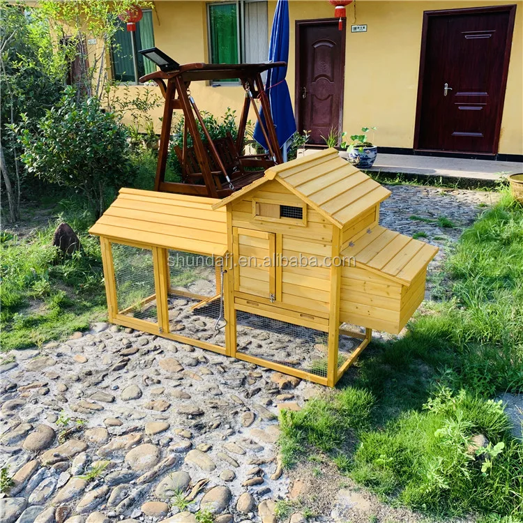 SDC001 Waterproof outdoor large wooden chicken coop chicken cages egg layer chicken coop for laying hens