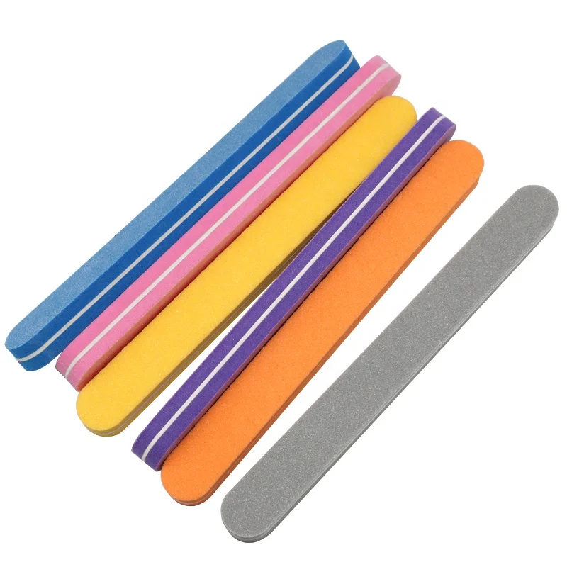 2 Way 100/180 Straight Nail Sponge File Sanding Buffer