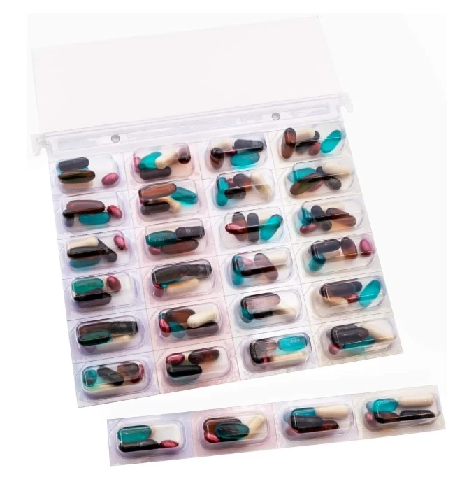 Controlled Unit Dose Cold Seal Medication Blister Pack Card