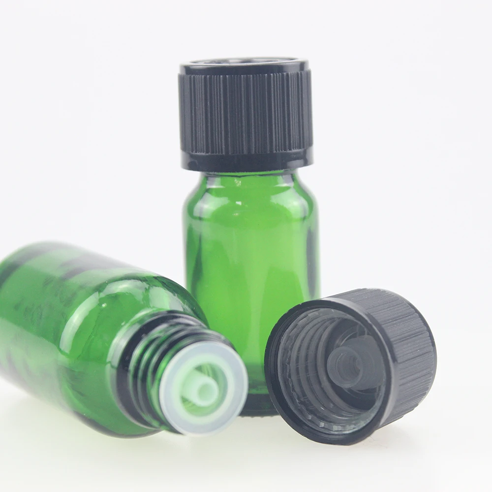 Hot sale 18mm CRC childproof essential oil bottle plastic cap With short Dropper Insert