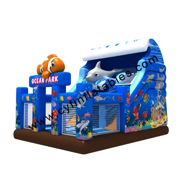 Commercial bounce castle inflatable bouncer with slides combo playground jumping bouncy house for kids and adults