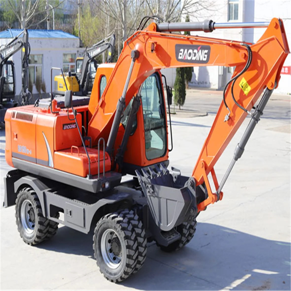 BD150W China famous scrap excavator 15 ton big excavator on wheel mounted scrap grapple