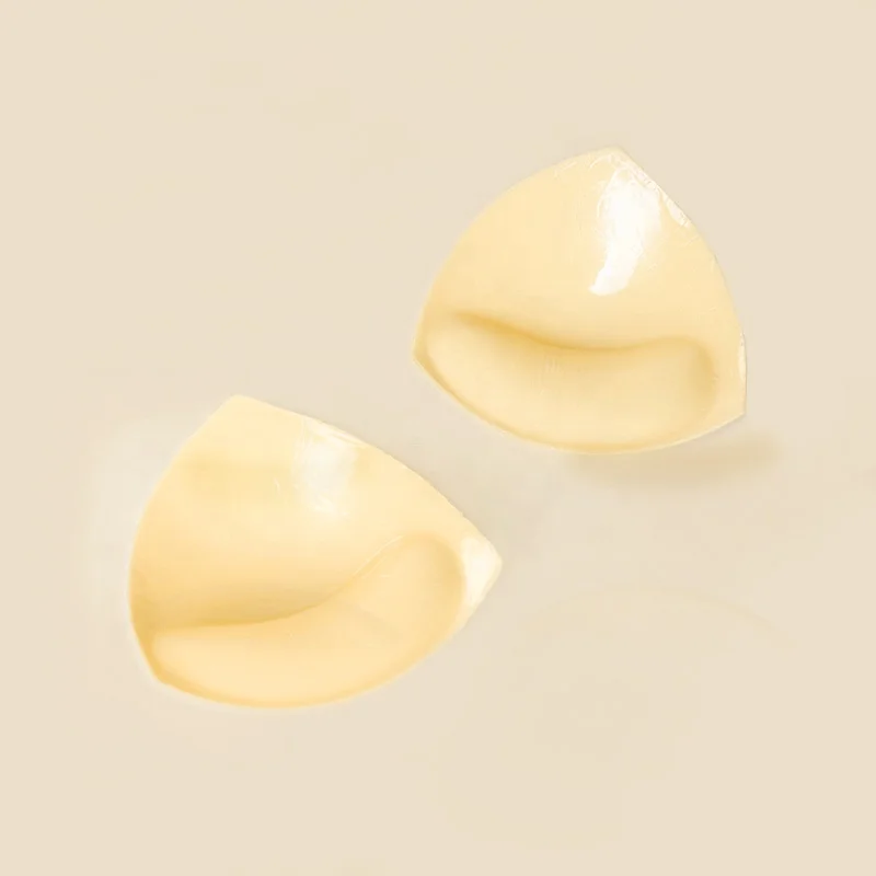 Custom Triangle Silicone Sponge Bra Insert Removable Washable Adhesive Lift Breast Pad Reusable Dress