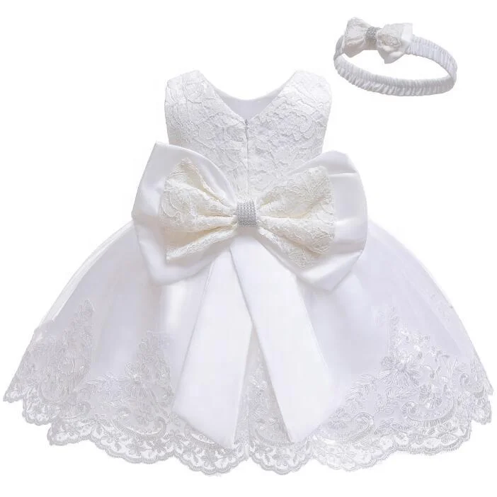 Mikatale RD0062 4Year Old Girl Party Dress Bow Knot Tutu Lace Princess Dress for Toddler Girls