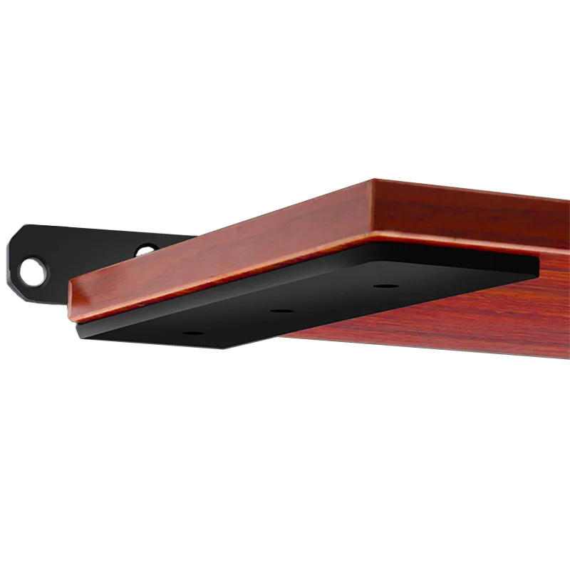Metal Heavy Duty Wall Mounted Shelf Support Stainless Steel T Shape Shelf Bracket Invisible Wooden Board Bracket