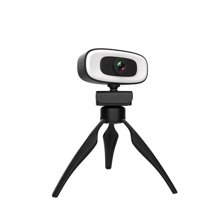 2021 Новый USB Plug & play 1080P 2K 4K камера со встроенным микрофоном светодиодные трубки света веб-камера со штативом