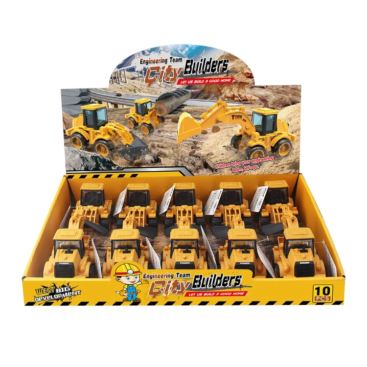 Wholesale Eco Friendly Plastic Digger Vehicle Car Toy Engineering Truck Friction for