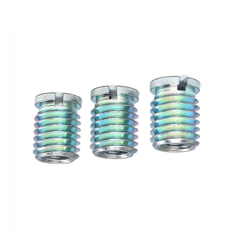 Flanged High Strength Carbon Steel Galvanized Insert Nut Stainless Steel SS304 Slotted Self-tapping Threaded Inserts