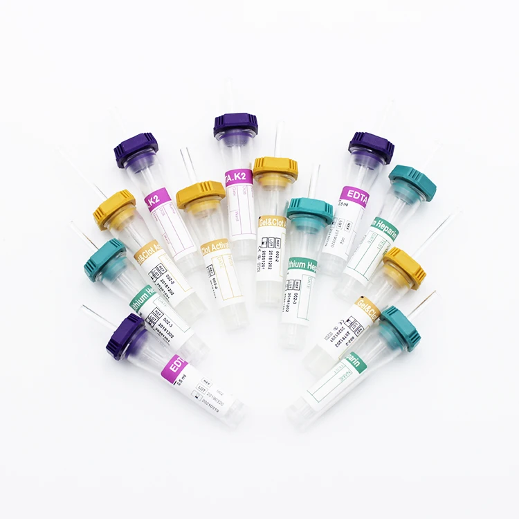medical micro clot activator blood collect tube 0.5ml edta k3 micro tube