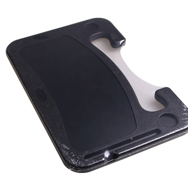 E0394 ABS Portable Double sides Food Coffee Goods cup Holder tray Desk Car Steering Wheel tray for car