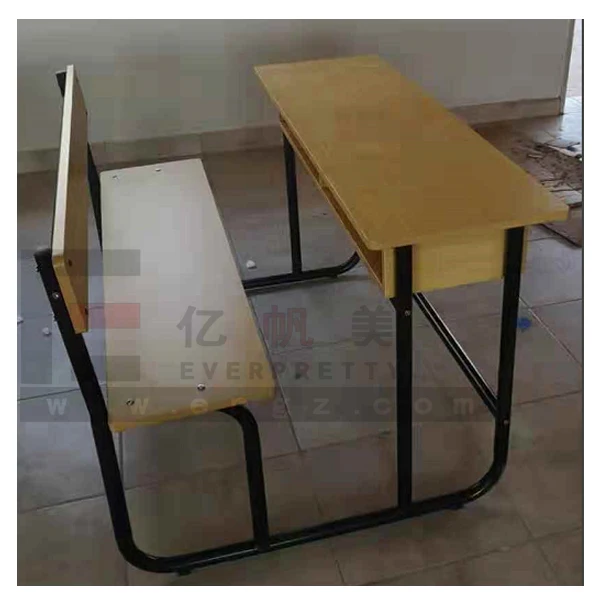 Comfortable Interactive School Student Study Desk Chair with Writing Table Double Seater School Chair & Desk in Classroom