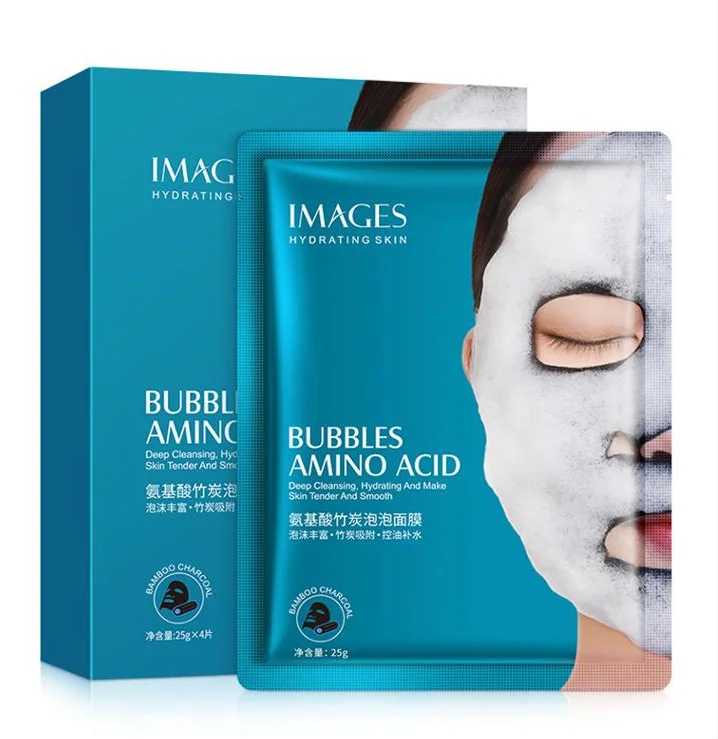 Hot product Deep Purifying Charcoal Black Bubble Facial Mask For Skin Care Contains Charcoal & Hyaluronic Acid